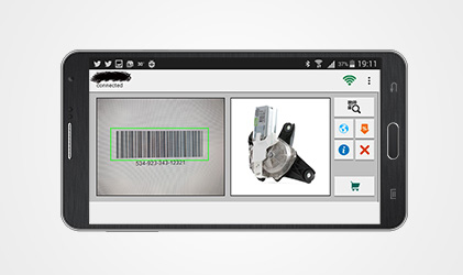 Inventory barcode scanner.