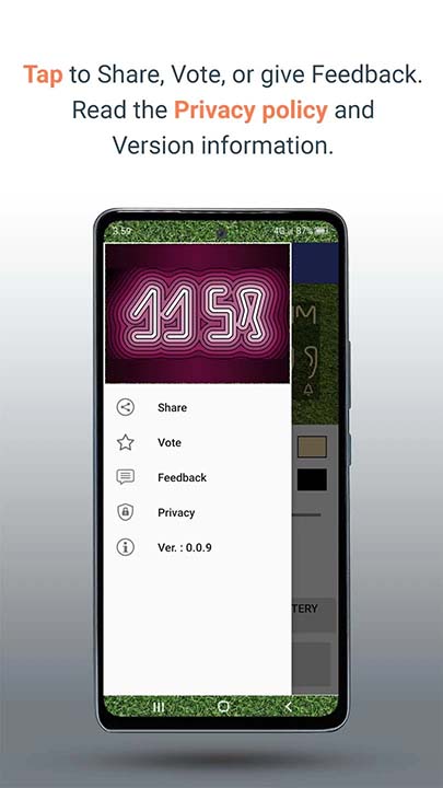 Digital Flexy Clock Widget screenshot 5.