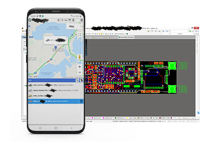 Android GPS tracker and PCB design.