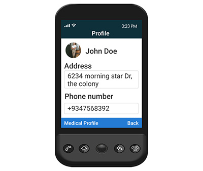 Medical Profile application for Android.