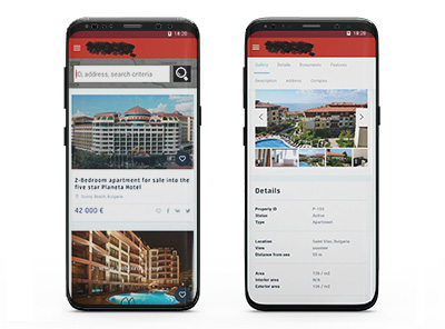 Real Estate Android application.