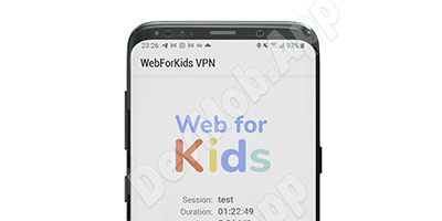 Мобилно приложение WebForKids VPN за Android.